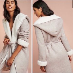 Anthropologie Pure+Good Reversible Sherpa Robe